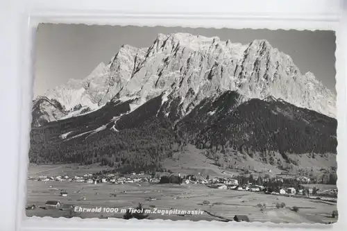 AK Ehrwald 1000 m mit Zugspitzenmassiv #PJ705