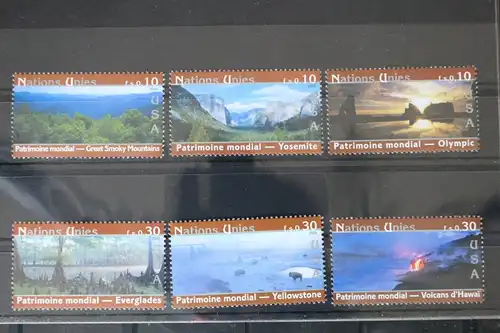 Vereinte Nationen Genf 475-480 postfrisch UNESCO Weltkulturerbe #VU826