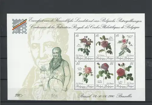Belgien Block 61 postfrisch Briefmarkenausstellung #JD556
