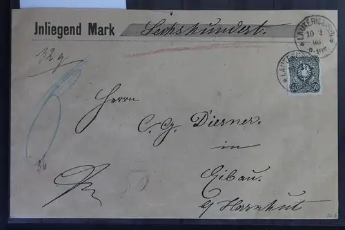 Deutsches Reich 44 auf Brief als Einzelfrankatur #BB399