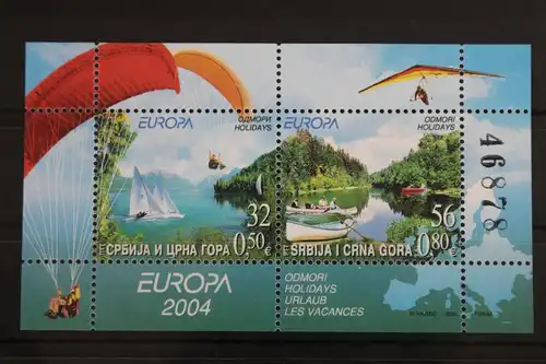 Jugoslawien Block 57 mit 3198-3199 postfrisch #VU463