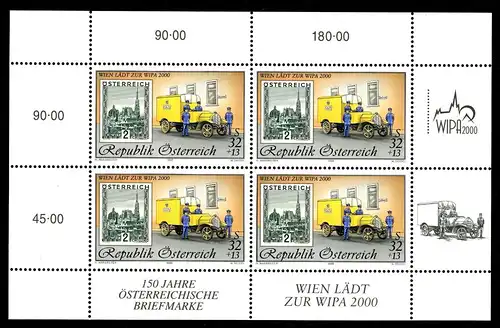 Österreich 2270 postfrisch als Kleinbogen #VV352