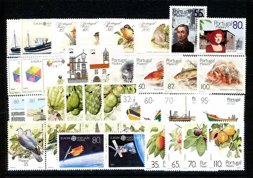 Portugal Madeira Jahrgang 1988-1991 postfrisch #JM178