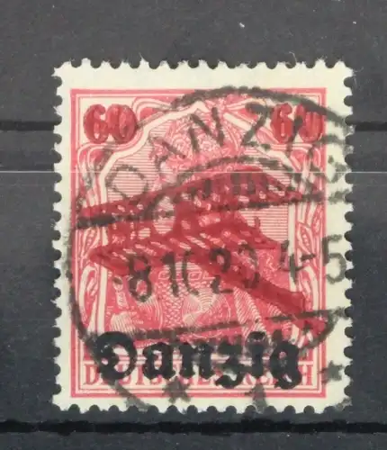 Danzig 51I gestempelt Plattenfehler #VR353