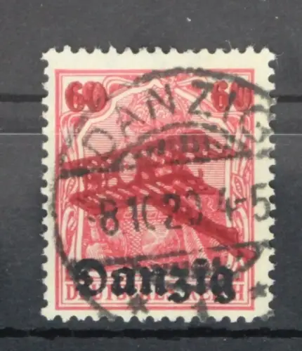 Danzig 51I gestempelt Plattenfehler #VR353