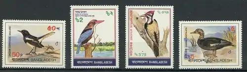 Bangladesch 186-189 postfrisch Vögel #JD350