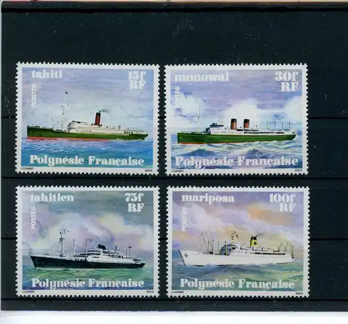 franz. Polynesien 268-271 postfrisch Schiffe #JK590