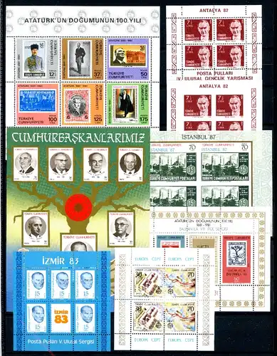 Türkei Block 19-25 postfrisch #JM193