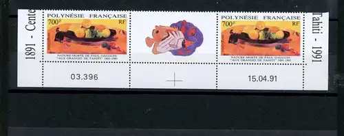 franz. Polynesien 585 mit Zierfeld postfrisch Paul Gauguin #JK584