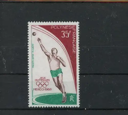franz. Polynesien 89 postfrisch Olympia #JK832
