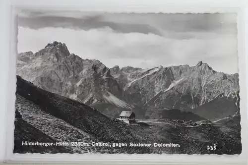 AK Hinterbichl - Hütte 2380 m gegen Sextener Dolomiten 1976 #PJ783