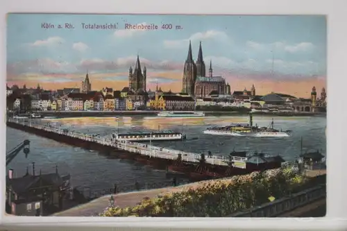 AK Köln am Rhein Totalansicht - Rheinbreite 400 m #PJ871