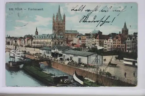 AK Köln am Rhein Frankenwerft 1913 #PJ878