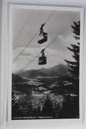 AK Innsbruck Nordkettenbahn - Wagenkreuzung 1950 #PJ760