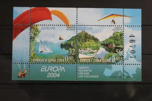 Jugoslawien Block 57 mit 3198-3199 postfrisch #VU316