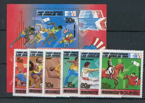 Guinea 927-932, Block 51 postfrisch Olympia #JK857