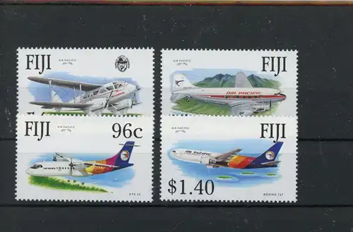 Fidschi Inseln 648-51 postfrisch Flugzeug #JK829