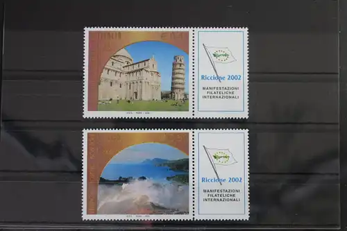 Italien 2860 Zf-2861 Zf postfrisch UNESCO Weltkulturerbe #VV497