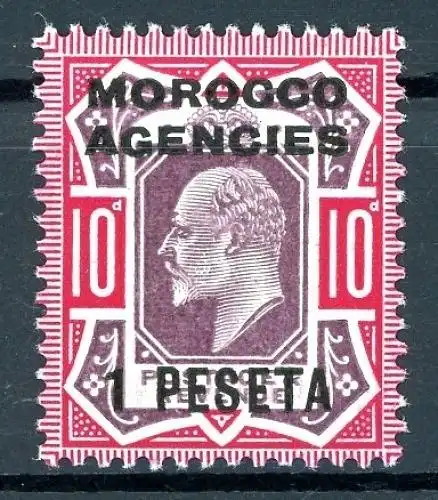 brit. Post in Marokko 29 mit Falz #JM256