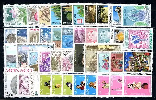 Monaco Jahrgang 1983 postfrisch #JM260
