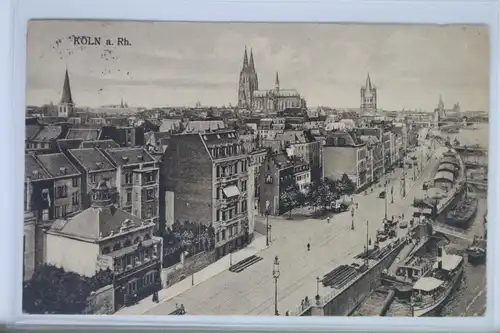 AK Köln am Rhein Stadtansicht 1913 #PJ850