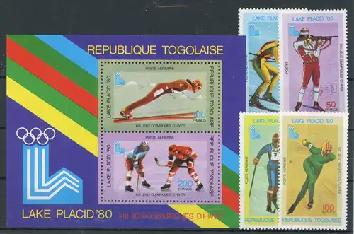 Togo 1414-1417, Block 151 postfrisch Olympia #JK933