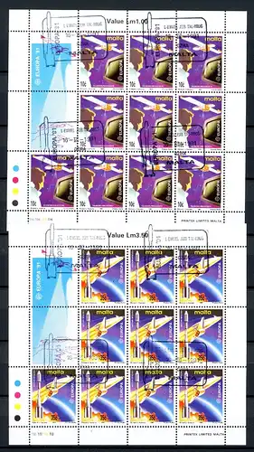 Malta Kleinbogen 854-55 Cept 1991 Ersttagssonderstempel #JM196