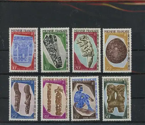 franz. Polynesien 73-80 postfrisch Kunst #JK831