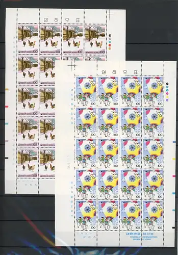 Südkorea ZD Bogen 1729-1730 postfrisch chines. Neujahr #JD573