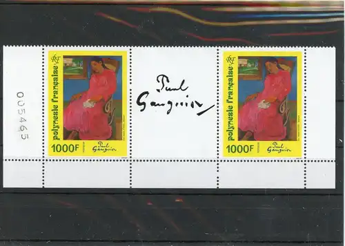 franz. Polynesien 662 mit Zwischensteg postfrisch Paul Gauguin #JK588