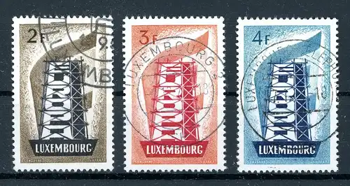 Luxemburg 555-557 gestempelt CEPT 1956 #JM279