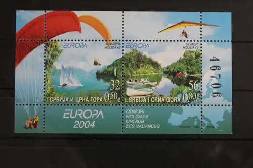 Jugoslawien Block 57 mit 3198-3199 postfrisch #VU313