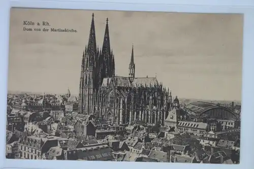 AK Köln am Rhein Dom von der Martinskirche 1920 #PJ941