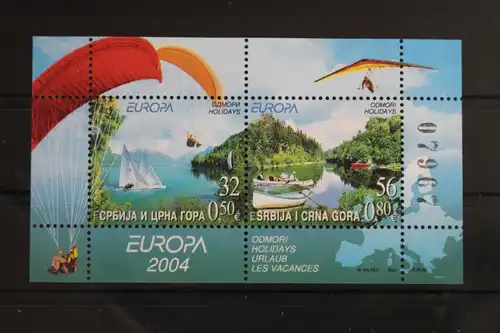 Jugoslawien Block 57 mit 3198-3199 postfrisch #VU311