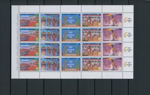 Griechenland ZD Bogen 1687-1691 postfrisch Olympia #JM300