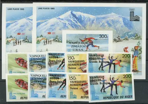 Niger 700-704, Block 28 A+B postfrisch Olympia #JK884