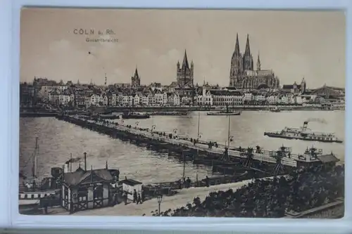 AK Köln am Rhein Gesamtansicht 1912 #PJ861