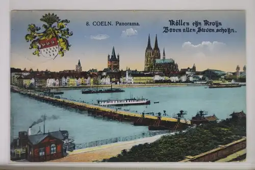 AK Köln am Rhein Panorama 1914 #PJ868