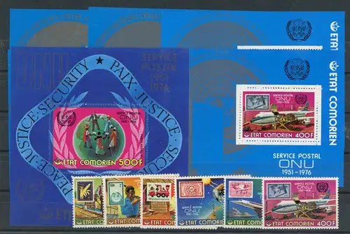 Komoren 298-303, Block 44, Einzelblöcke postfrisch UNO #JK849