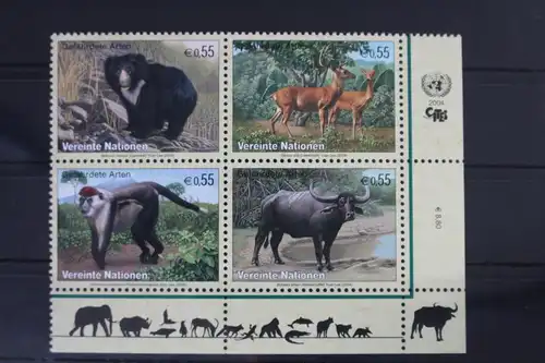 Vereinte Nationen Wien 406-409 postfrisch als Viererblock #VW422