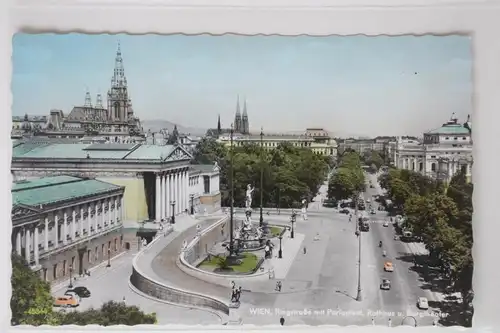 AK Wien Ringstraße und Parlament, Rathaus und Burgtheater #PK008