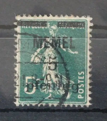 Memel 18a gestempelt geprüft Hulymans BPP #VZ035