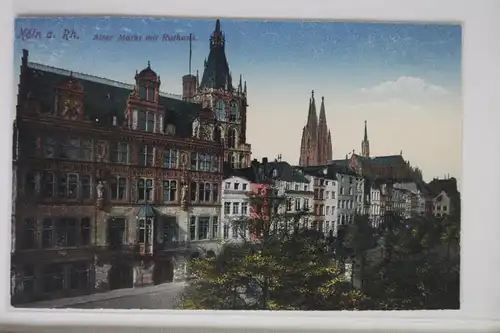 AK Köln am Rhein Alter Markt mit Rathaus #PJ891