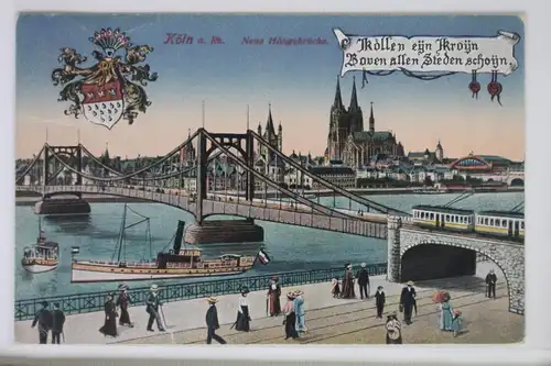 AK Köln am Rhein Neue Hängebrücke 1942 #PJ890