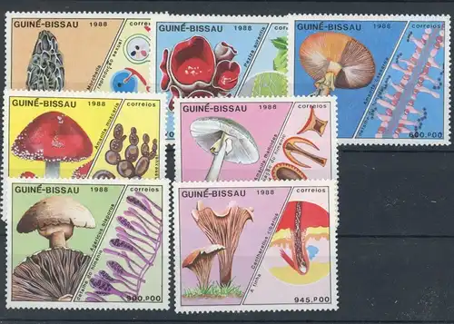 Guinea Bissau 989-95 postfrisch Pilze #JK858