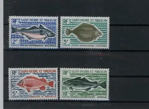 St. Pierre et Miquelon 478-481 postfrisch Fische #JL226