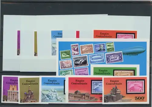 Zentralafr. Rep. EB 488-492, Block 18 B postfrisch Zeppelin #JL208