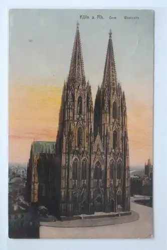 AK Köln a. Rh. Dom Westseite 1914 #PK085