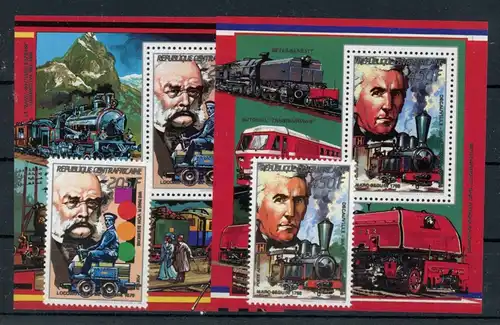 Zentralafr. Rep. 1363, 66, EB 463, 66 postfrisch Transportmittel #JL213