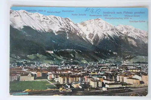 AK Innsbruck vom Plateau gesehen #PK096